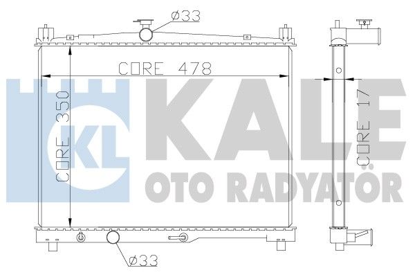 KALE OTO RADYATÖR Радиатор, охлаждение двигателя 371700